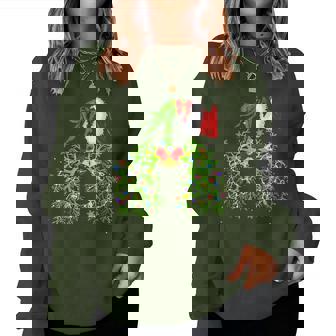 Christmas Nurse Respiratory Therapist Lung Nursing Women Sweatshirt | Mazezy