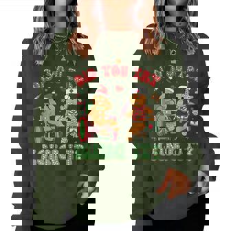 Christmas Nurse Did You Try Icing It Gingerbread Man Women Sweatshirt - Monsterry