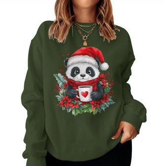 Panda Christmas Children Christmas Panda Sweatshirt Frauen - Geschenkecke