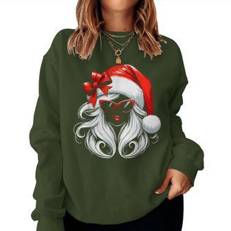 Santa Hat Santa Mama Grandma Girls Christmas Sweatshirt Frauen - Geschenkecke