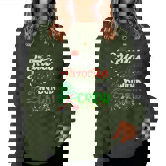 Santa's Favorite Wound Crew Christmas Wound Care Nurse Crew Women Sweatshirt | Mazezy