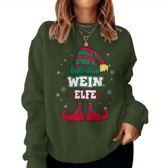 Wine Elf Partner Look Christmas Sweatshirt Frauen - Geschenkecke