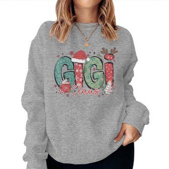 Gigi Claus Christmas Pajama Santa Claus Family Matching Women Sweatshirt - Thegiftio UK