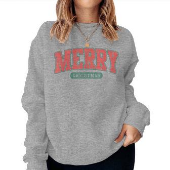 Merry Christmas Matching Pajama Xmas Girls Women Sweatshirt - Thegiftio UK