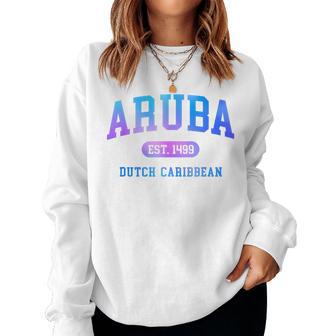 Aruba Vacation Souvenir Colorful Boys Girls Womens Women Sweatshirt - Thegiftio UK