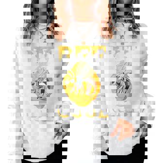 Backprint Bee Cool Cool Impresión De Abejas Y Abejas Sudadera Mujer - Regaloses