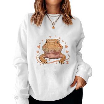 Bearded Dragon Just A Girl Who Loves Bearded Dragon Women Sweatshirt - Thegiftio UK
