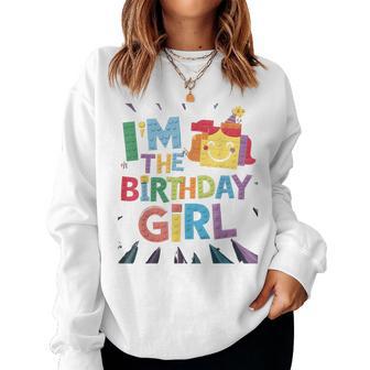 Im The Birthday Girl Building Brick Family Matching Women Sweatshirt - Thegiftio UK