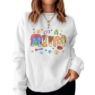 Blue Heeler Mimi Dog Of The Birthday Grandma Family Party Women Sweatshirt - Thegiftio UK