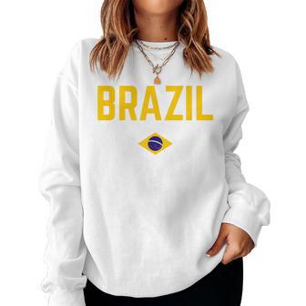 Brazil Flag Women's Children's Brazil Green Sweatshirt Frauen - Geschenkecke