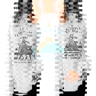 Out Of Breath Hiking Society Hiker Women Women Sweatshirt - Thegiftio