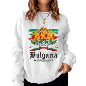 Bulgaria Flag Outfit Idea For & Novelty Bulgarian Flag Women Sweatshirt - Thegiftio UK