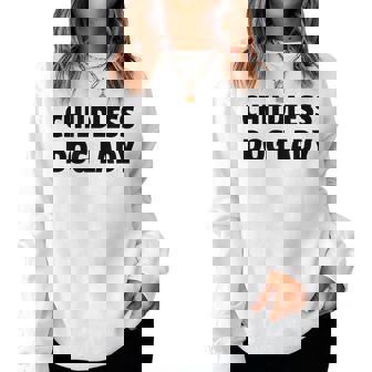 Childless Cat Lady Vote 2024 Dog Lady Women Sweatshirt | Mazezy