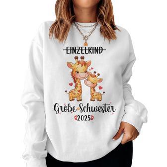 Children's Big Sister 2025 Single Child Große Schwester 2025 Sweatshirt Frauen - Geschenkecke