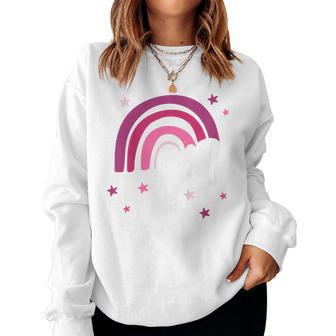 Children's Ich Binier 4 Jahre Girl Birthday Rainbow Pink Sweatshirt Frauen - Geschenkecke