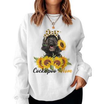 Cockapoo Mom Sunflower Summer Dog Mom Mama Women Women Sweatshirt - Thegiftio UK
