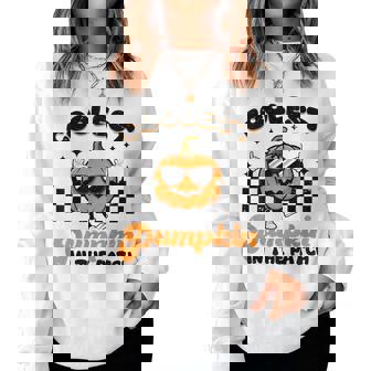 Coolest Pumpkin In The Patch Pumpkin Halloween Boys Girls Women Sweatshirt | Seseable UK