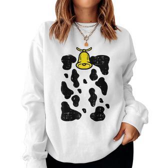 Cow Costume Halloween Farm Animal Farmer Kid Women Sweatshirt - Thegiftio UK
