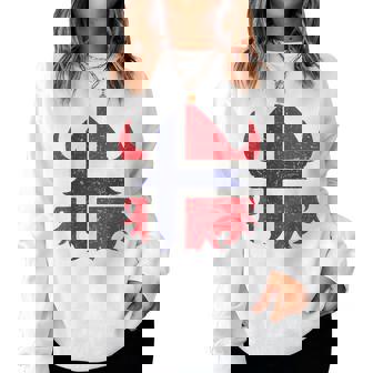 Cute Norwegian Viking For Courageous Boys & Girls Women Sweatshirt - Monsterry