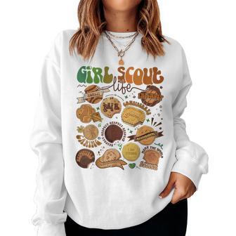 Cute Scout Girl Cookie Dealer Girl Troop Leader Scout Dealer Women Sweatshirt | Seseable FR