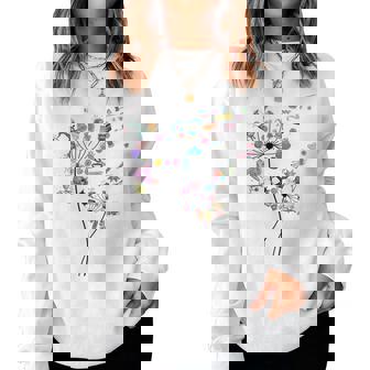 Cute Sewing Dandelion Flowers Quilting Quilter Sewer Women Sweatshirt | Seseable UK