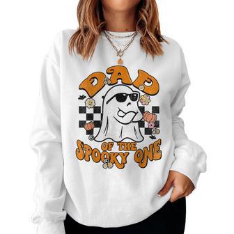 Dad Spooky One Groovy Matching Family Hallowee Women Women Sweatshirt - Thegiftio UK