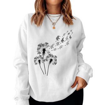 Dandelion Elephant For Elephant Lovers Women's Elephant Sweatshirt Frauen - Geschenkecke