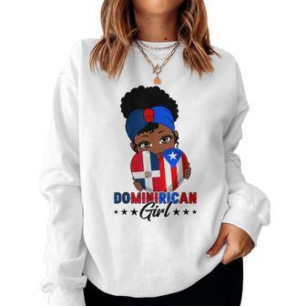 Dominirican Girl Puerto Rico & Dominican Republic Flag Pride Women Sweatshirt - Thegiftio UK