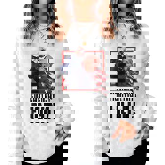 Donald Trump Fight Fighting Fighters Supporters Americans Women Sweatshirt | Mazezy