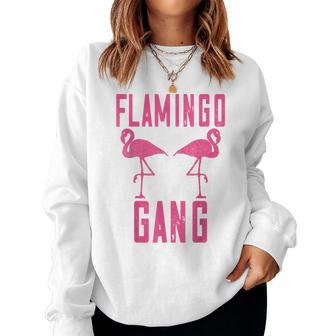 Flamingo Gang Pink Flamingo Sweatshirt Frauen - Seseable