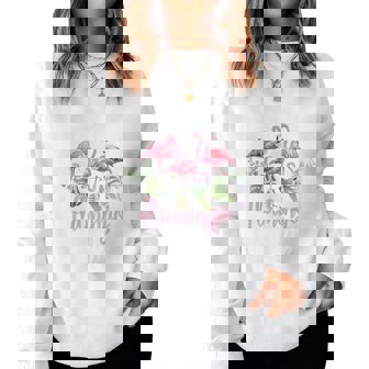 Flamingo Lover Flamingo Fan Crazy Flamingo Lady Tropical Women Sweatshirt - Monsterry