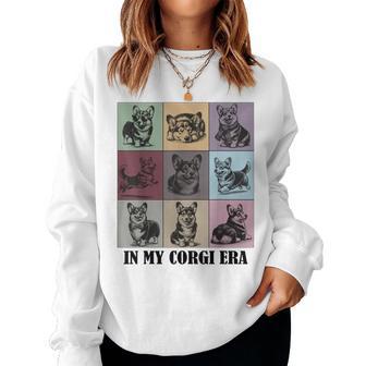 Corgi Mom Quote In My Corgi Era Cool Dog Lovers Women Sweatshirt - Thegiftio