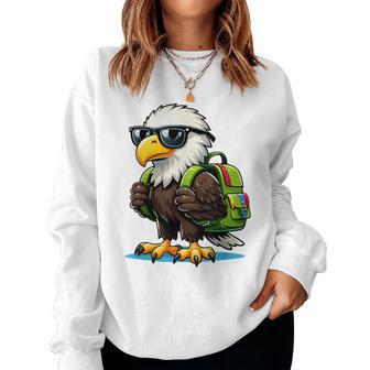 Eagle First Day Of School Teacher Back To School Eagle Women Sweatshirt - Thegiftio UK