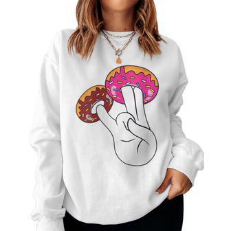 Inappropriate And Embarrassing Dirty Adult Humor Donut Women Sweatshirt - Thegiftio UK