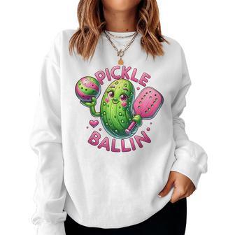 Pickleball Dink Player Or Men's Adult Pun Women Sweatshirt - Thegiftio UK