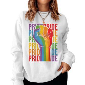 Gay Pride Rainbow Orgullosamente Orgulloso Fuerte Apoyo Igualdad Regalo Sin Mangas Sudadera Mujer - Regaloses