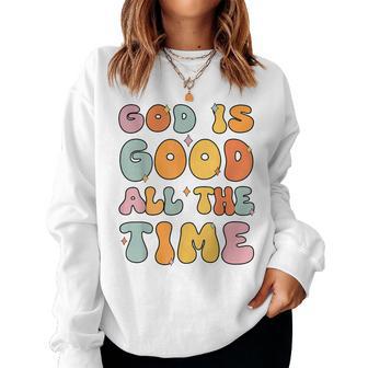 God Is Good All The Time Christian- Jesus Girl Toddler Women Sweatshirt - Thegiftio UK