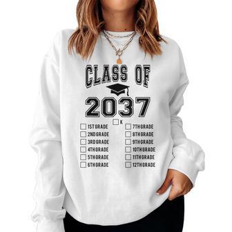 Grow With Me Checklist Kindergarten 12Th Grade Women Sweatshirt - Thegiftio UK