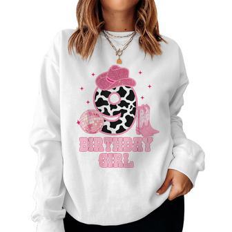 Happy 9Th Birthday Girl Outfit Rodeo Western Cowgirl Cowboy Women Sweatshirt - Thegiftio UK