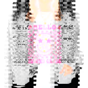 Hello Second Grade Back To School First Day Of 2Nd Grade Women Sweatshirt - Monsterry