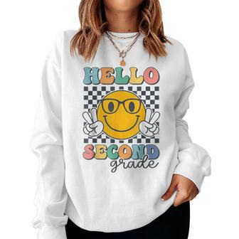 Hello Second Grade Teacher Kid Team 2Nd Grade Back To School Women Sweatshirt - Monsterry