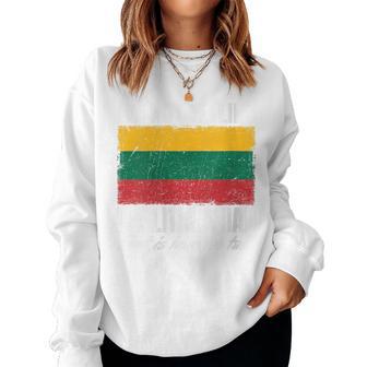 I'm Not Yelling I'm Lithuanian Print For Lithuania Women Sweatshirt - Thegiftio UK
