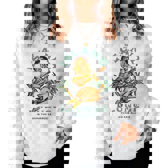 Island Lounge Retro Tropical Tiki Bar Travel Music Girl Women Sweatshirt | Seseable UK