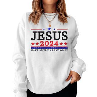 Jesus 2024 Make America Pray Again Christian Men Women Sweatshirt - Thegiftio UK