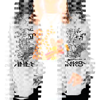 K Is For Kindness Orange Anti Bullying Unity Day Teacher Kid Women Sweatshirt - Monsterry