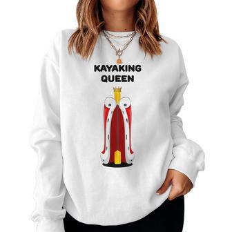 Kayaking Queen Girls Kayaking Kayaking Women Sweatshirt - Thegiftio UK