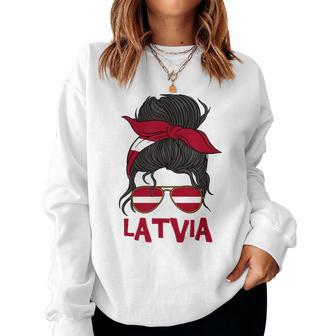 Latvia For Girl Latvian Flag For Latvia Women Sweatshirt - Thegiftio UK