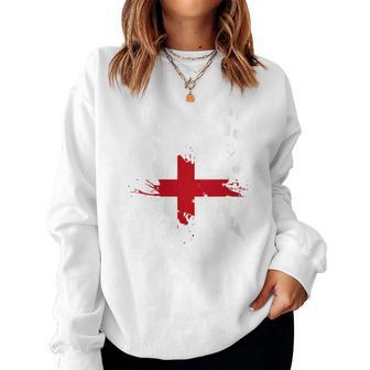 Lioness & England Flag Splatter For & Girls Women Sweatshirt - Thegiftio UK