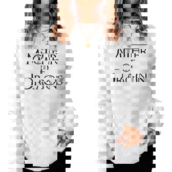 Madre De Dragones Cuello Sudadera Mujer - Regaloses