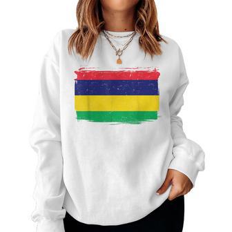 Mauritius Flag Women's Children's Blue Sweatshirt Frauen - Geschenkecke